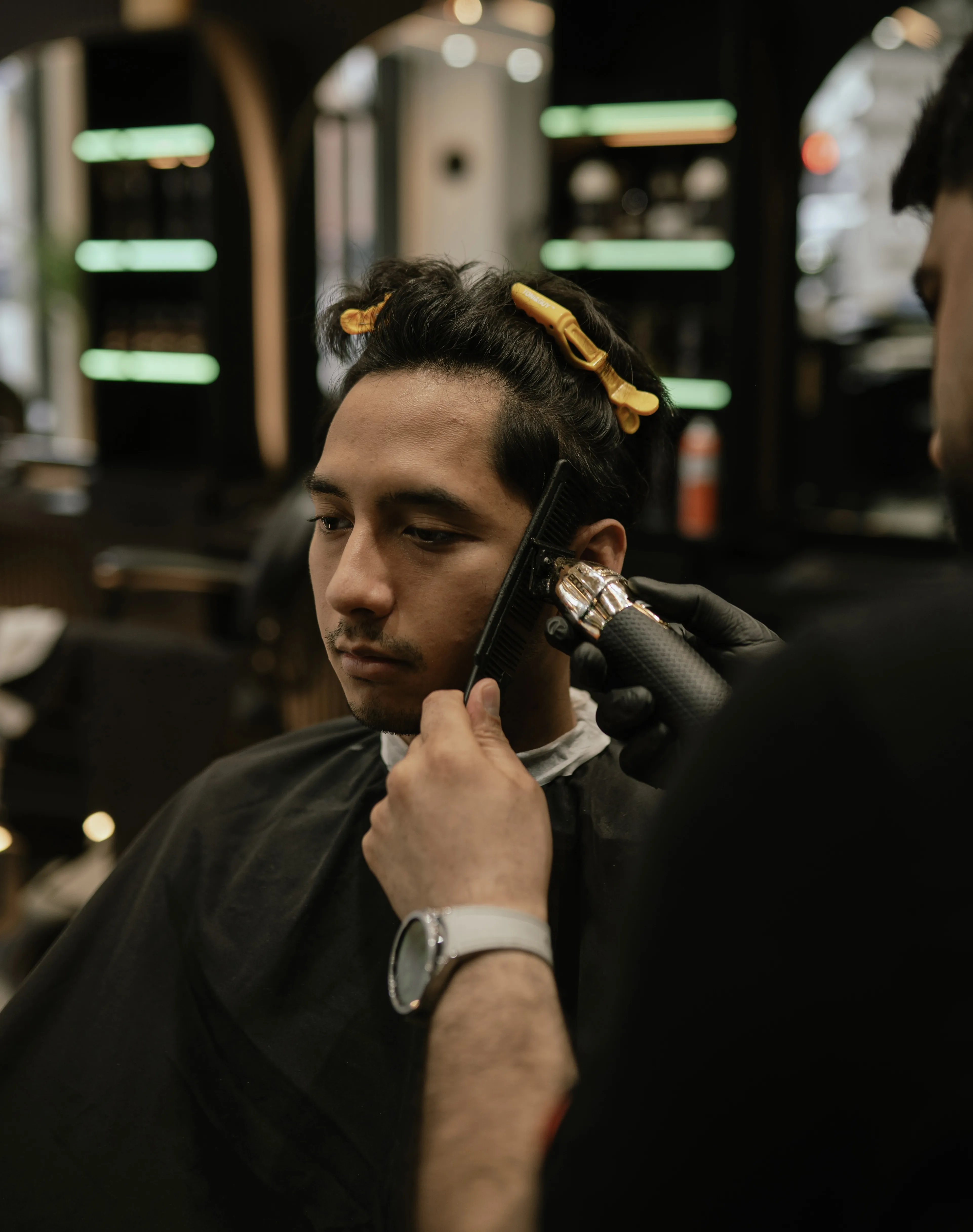 Inside Golden Trim Barbershop